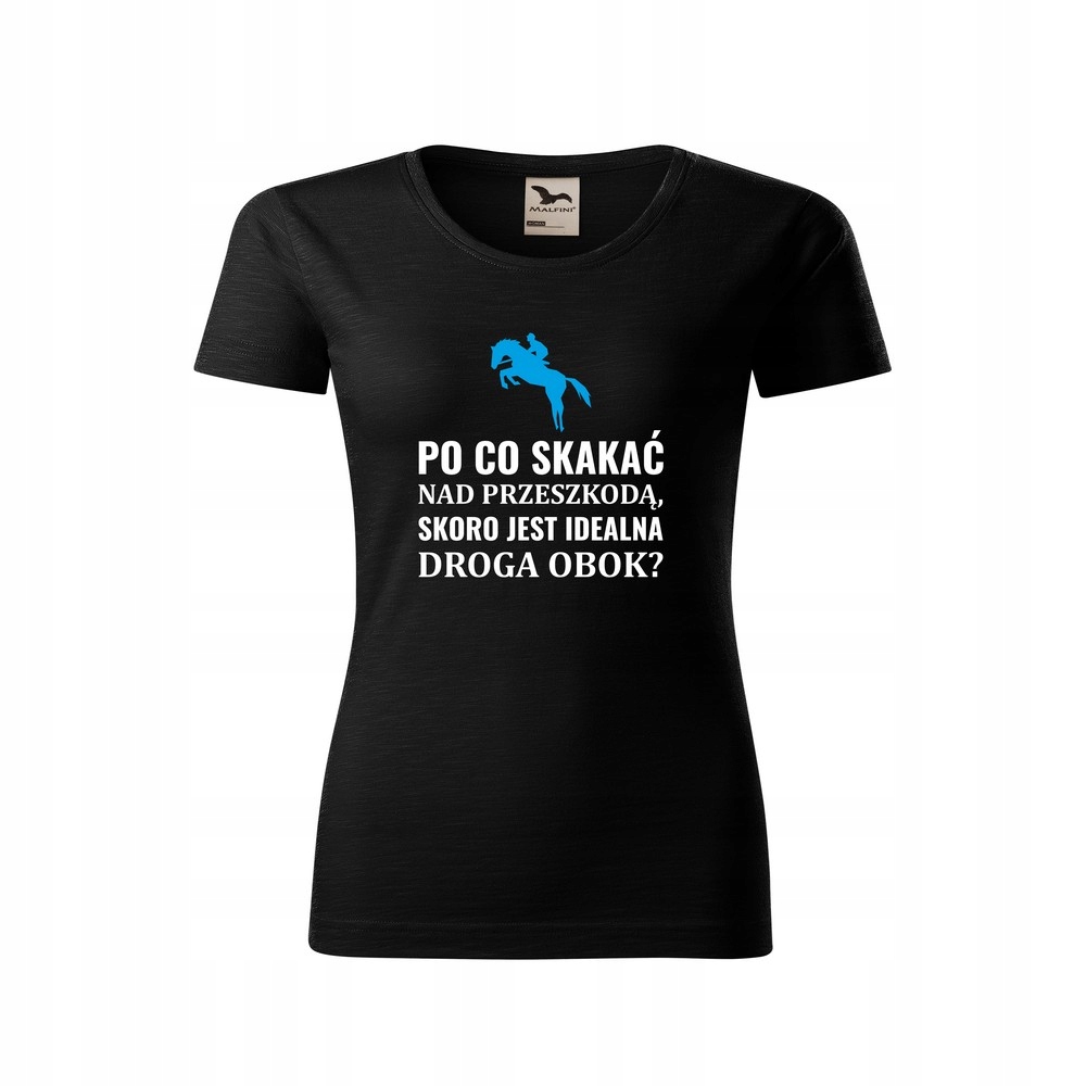 

Koszulka Bawełniana Koń przeszkoda Damska XL
