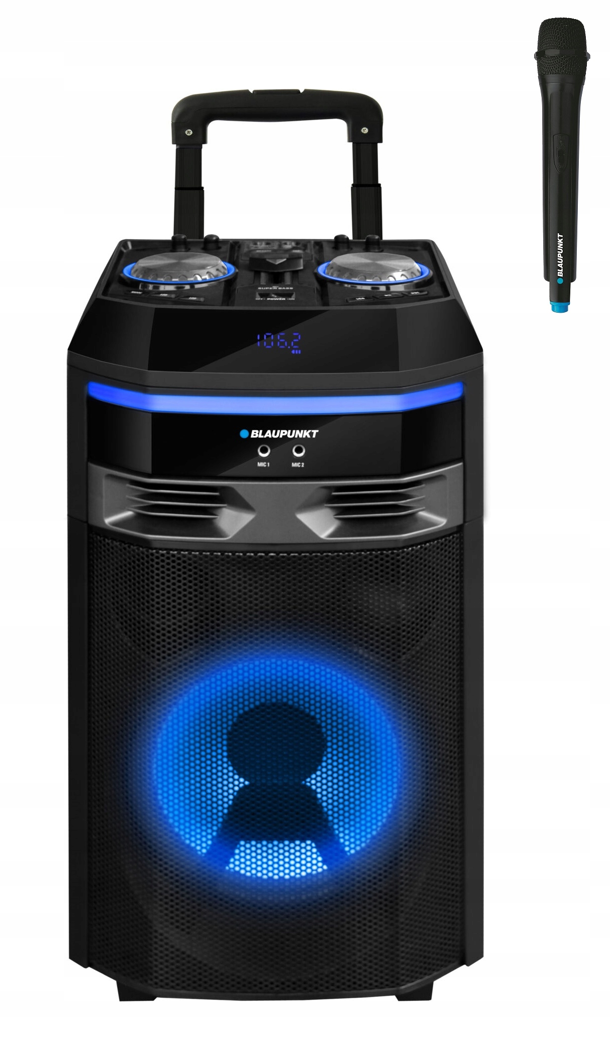 Blaupunkt PS6 Bezdrôtový Bluetooth reproduktor, Fm rádio MP3 Led s mikrofónom