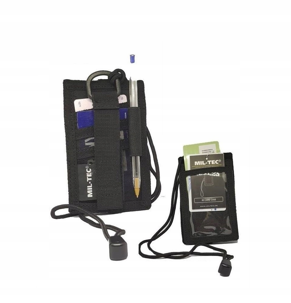 Etui Pokrowiec Na Przepustkę Identyfikator Black Marka Mil-Tec