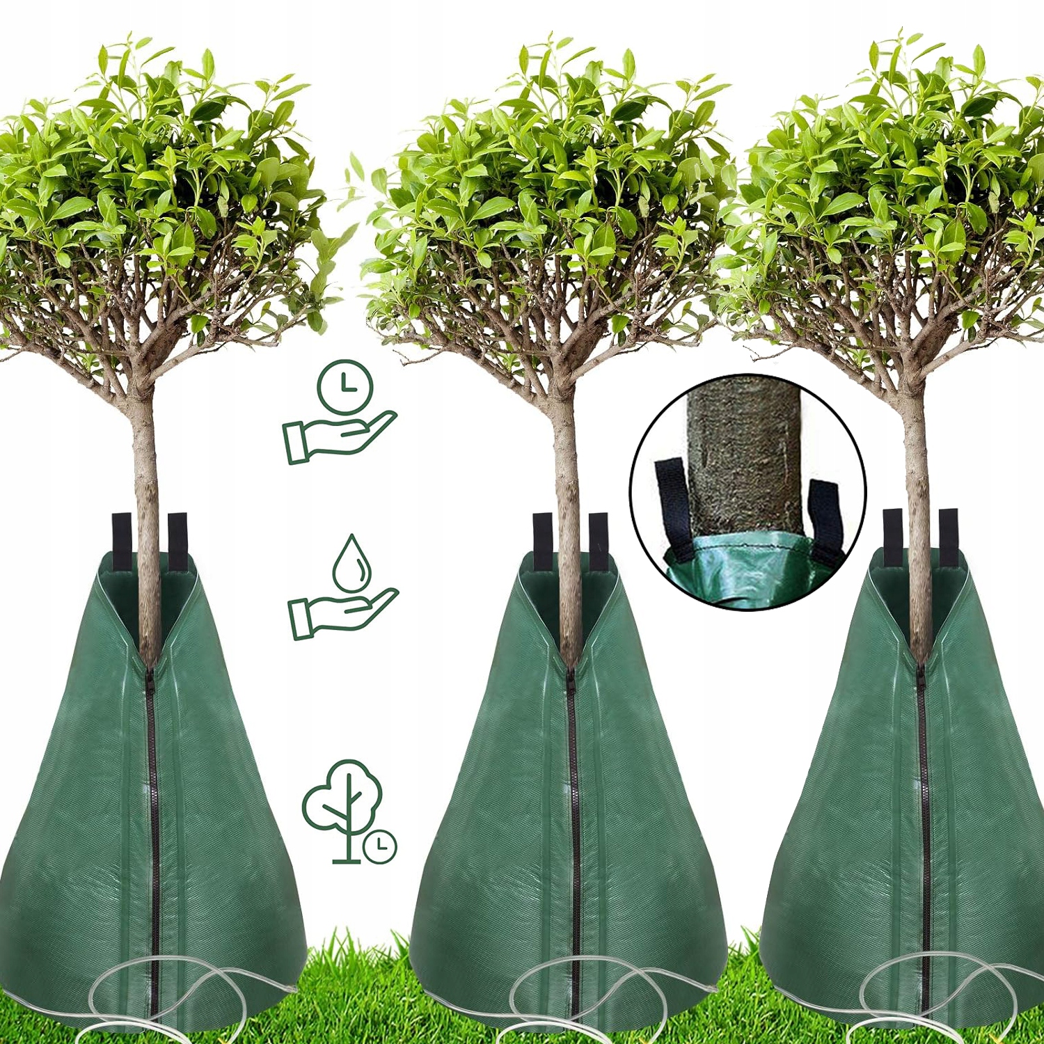 Worek Do Podlewania Drzew 3SZT Do Nawadniania Do Wolno Uwalniających Roślin