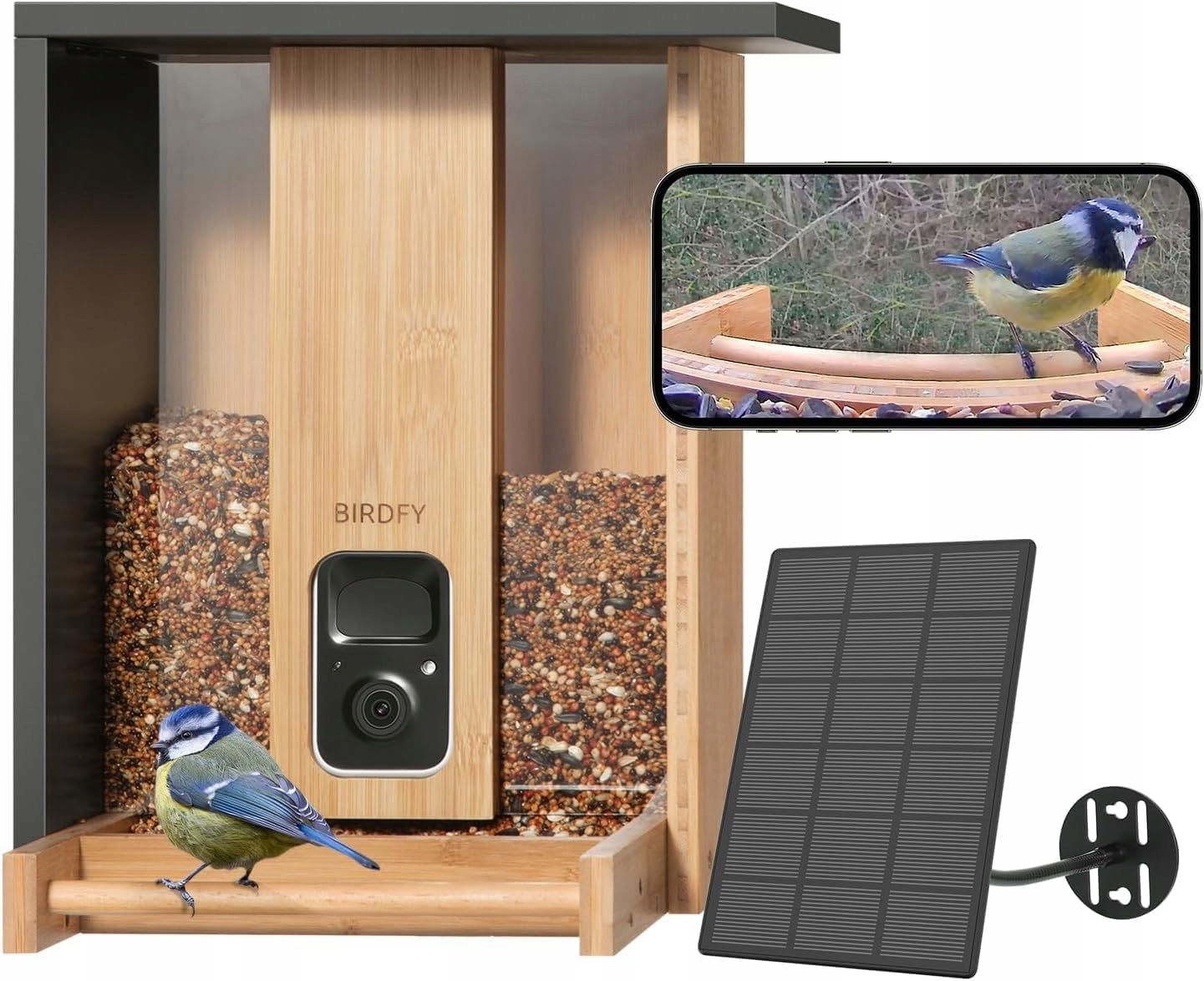 Krmítko pro ptáky s kamerou Netvue Birdfy Solarní WiFi