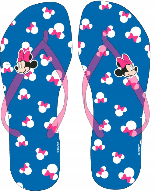 

Klapki Japonki Myszka Minnie 30/31 Niebieskie