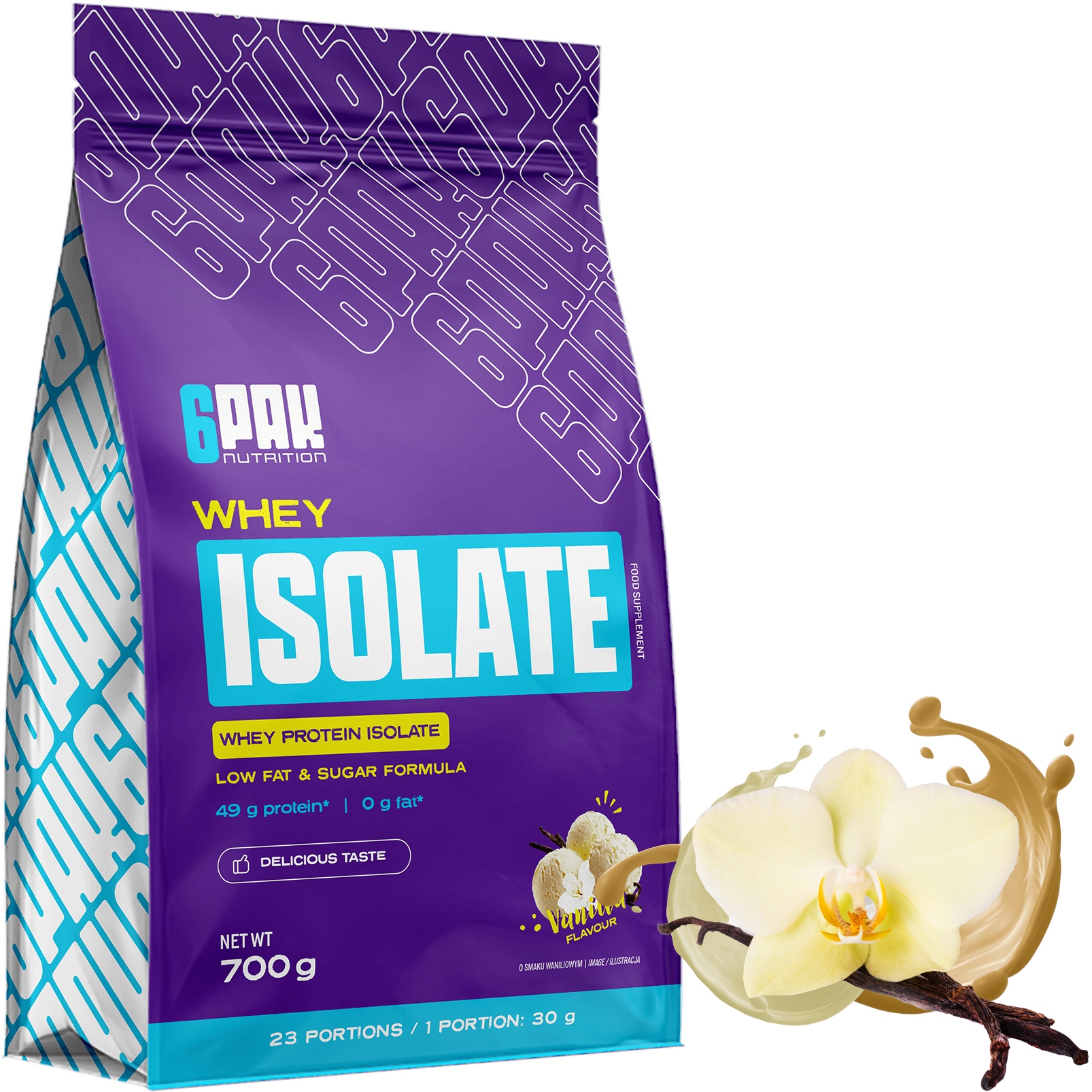 Balení 6 Kusů Whey Izolát 700g Wpi Proteinový Proteinový Izolát Sportovní Doplněk Stravy
