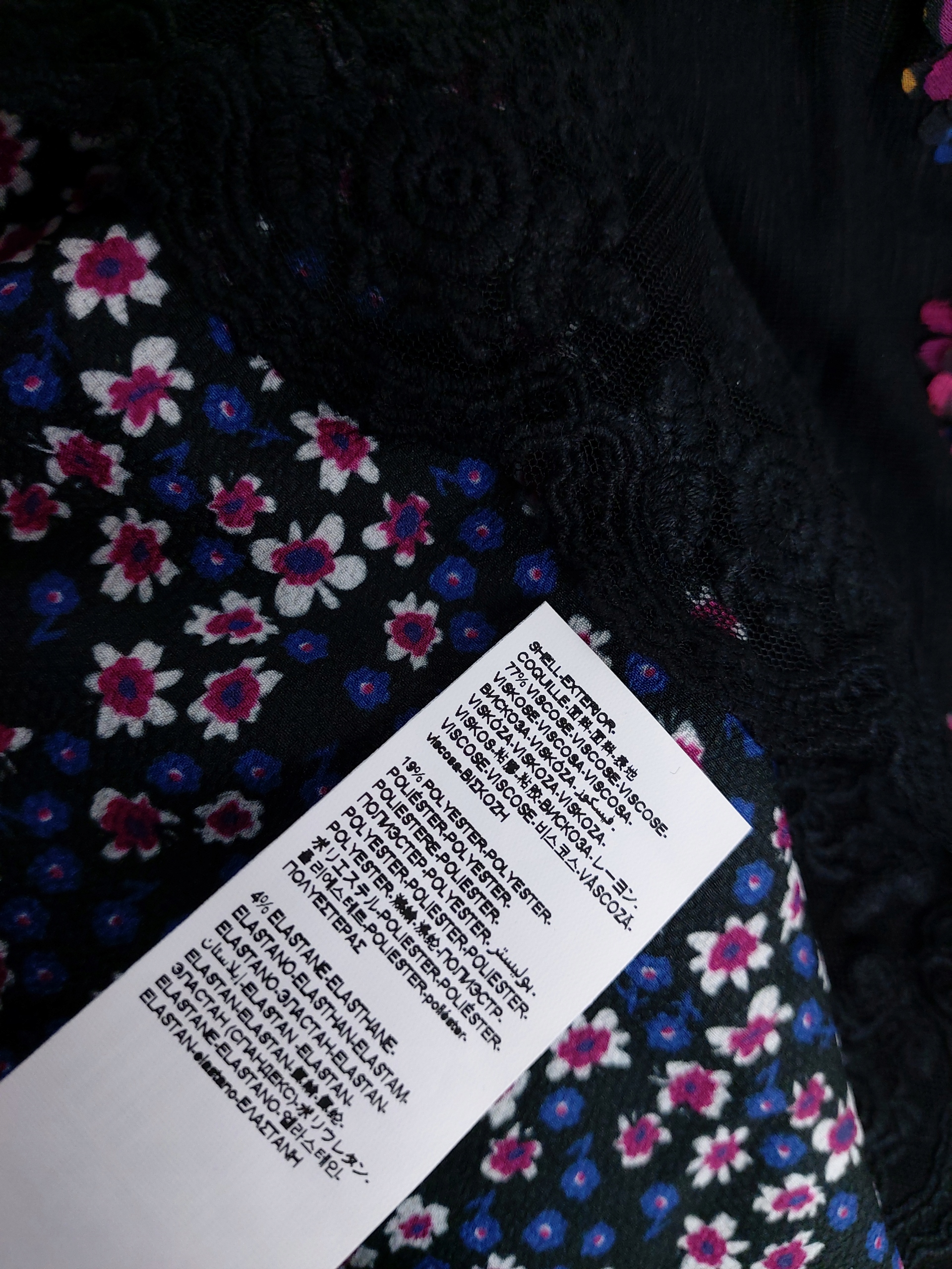 DESIGUAL TUNIKA koronka HAFTY 3/4 98 104 Rękaw długi rękaw