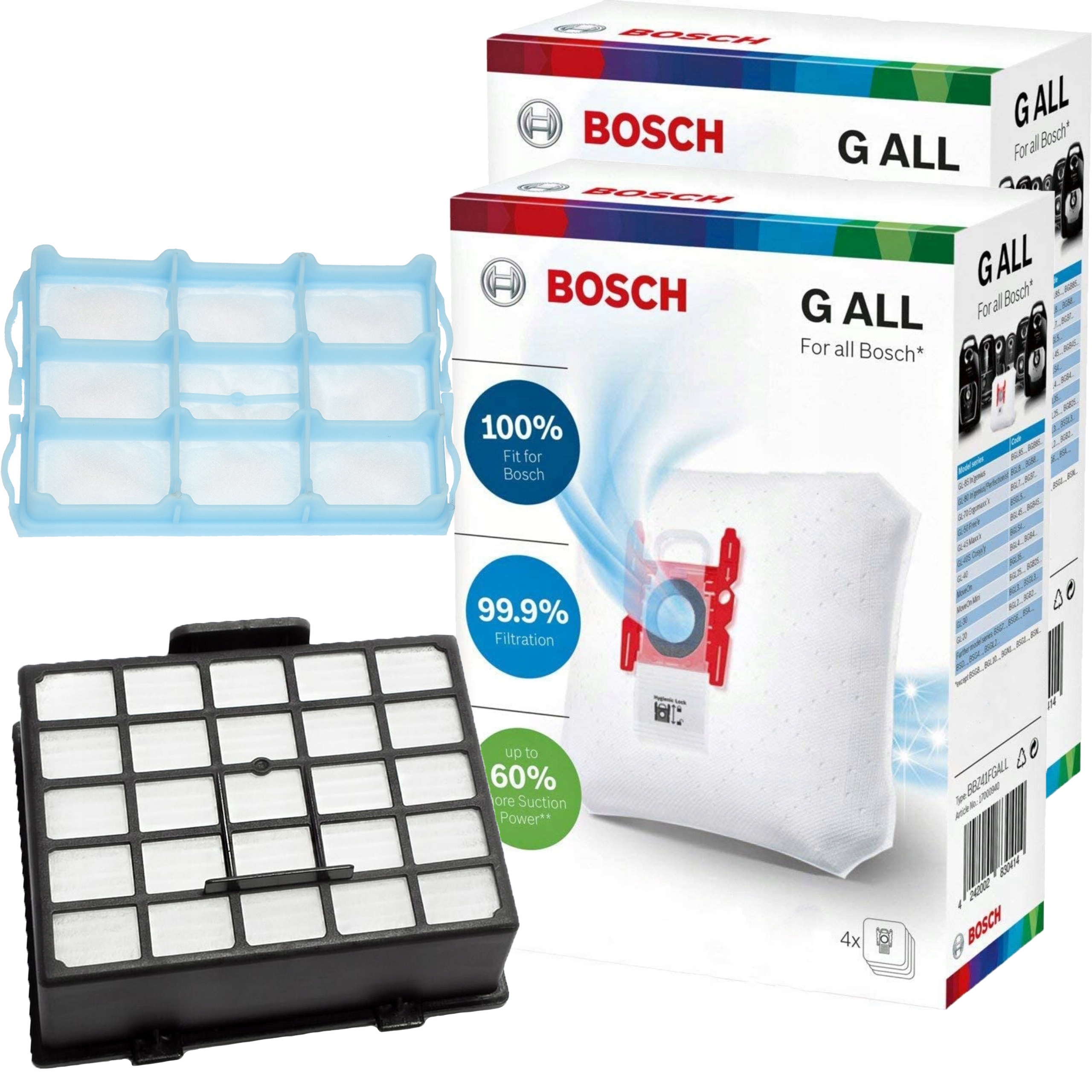 8x Worki Filtry do odkurzacza Bosch GL-30 Formula ProPower 2.0 Bsg Bsa Bbg