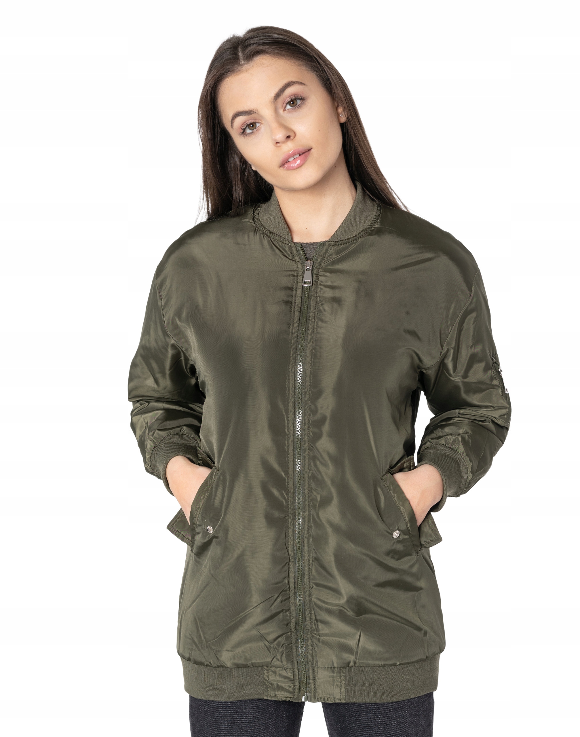 

Kurtka Damska Przejściowa Bomber Jacket 1690-03 XL