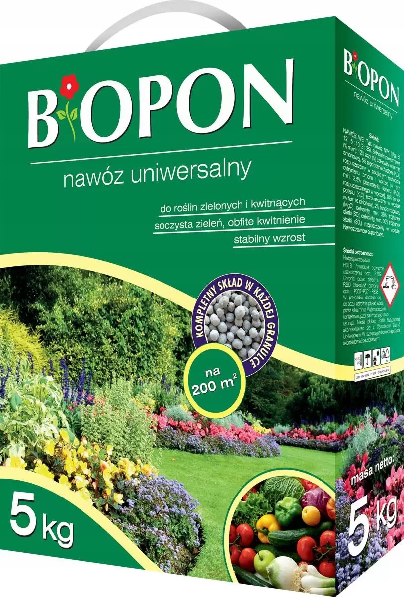 

Biopon 5kg Nawóz uniwersalny granulowany ogrodu