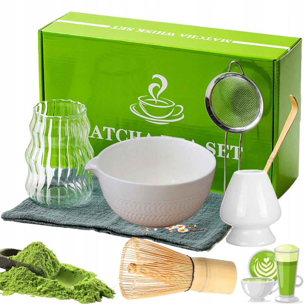 Levně Sada Metla Chasen Štětec Na Čaj Matcha, 7-DÍLNÁ Sada