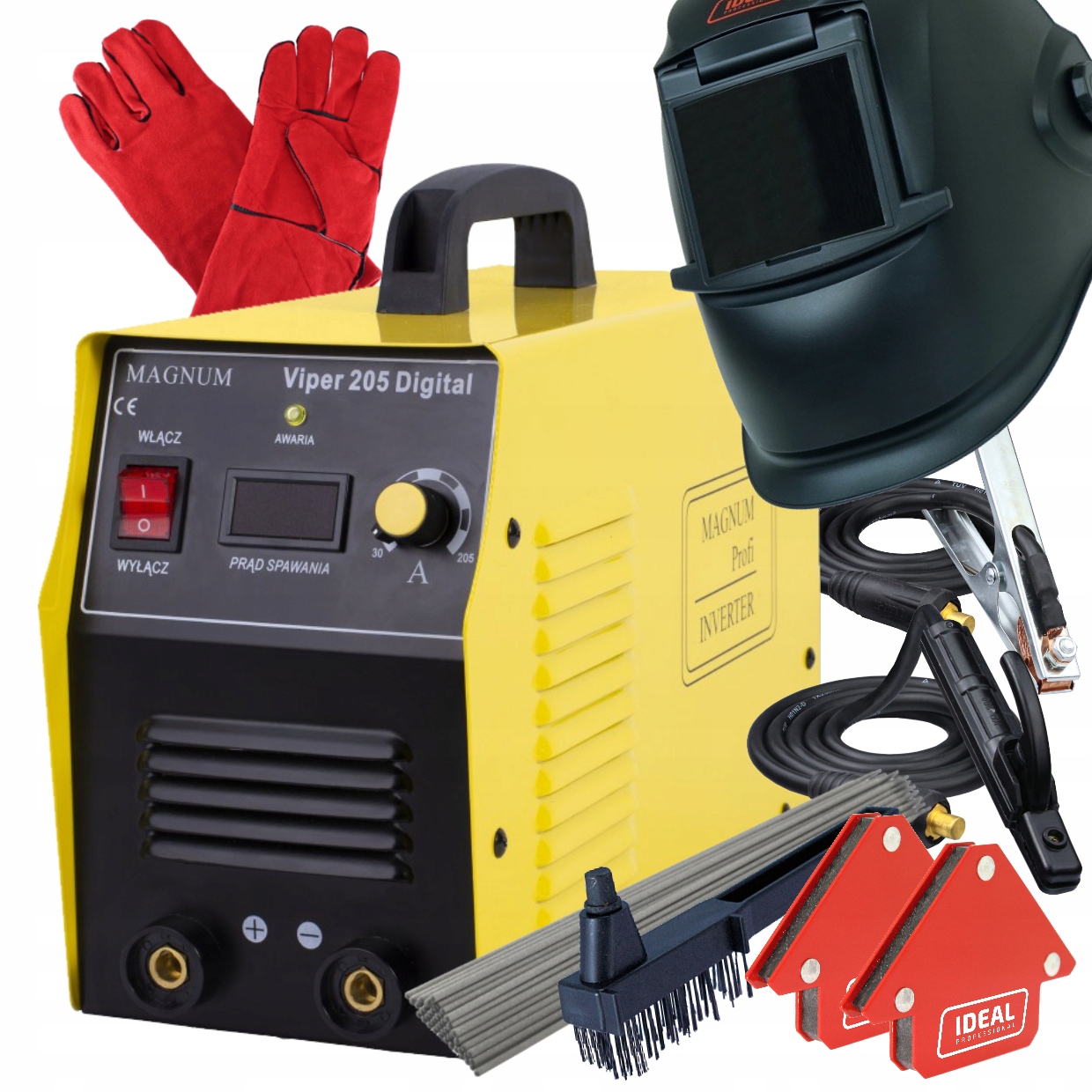 Spawarka Inwerterowa Elektrodówka 200A 230V Mma Viper 205D Magnum