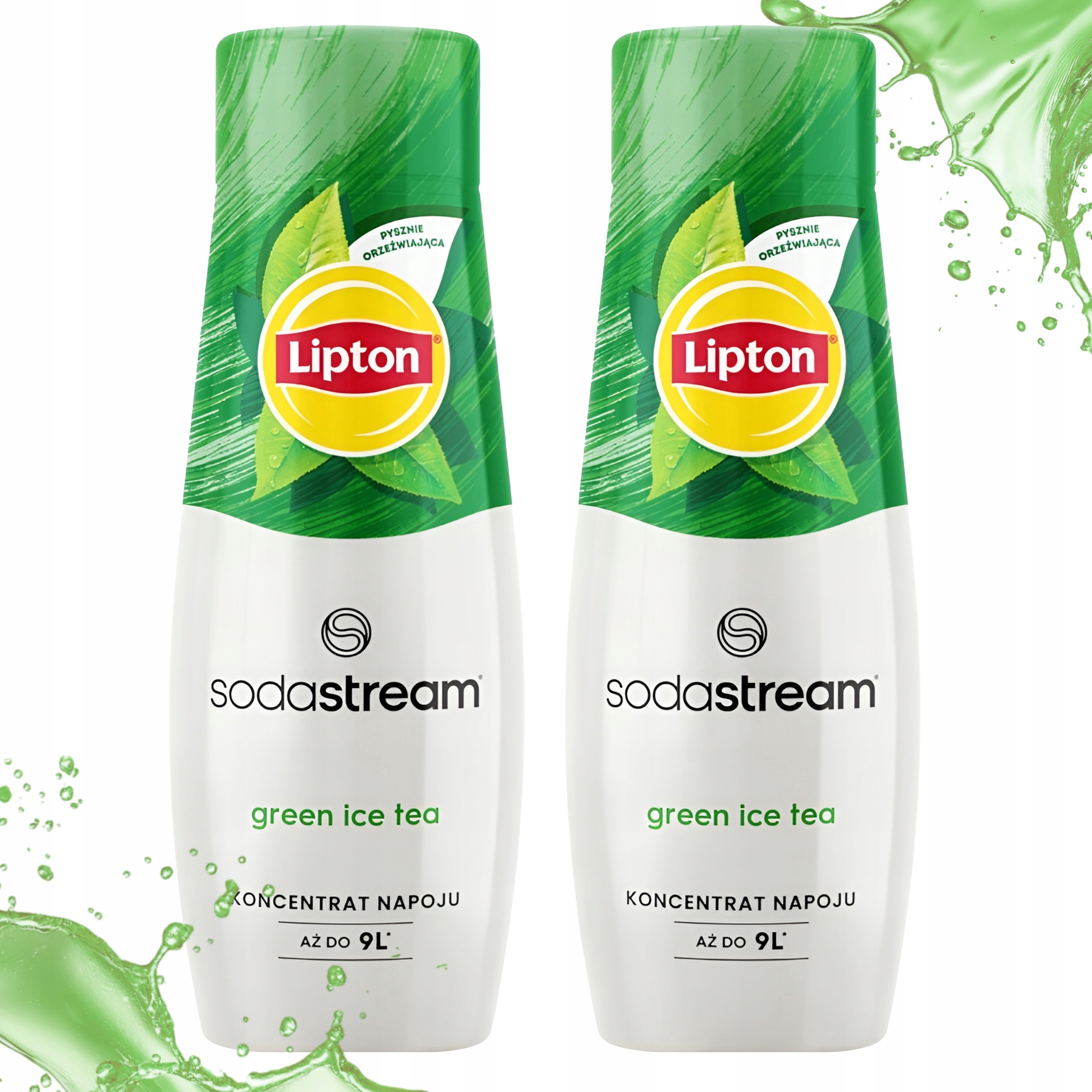 2X SYROP SOK SODASTREAM LIPTON ICE GREEN TEA KONCENTRAT DO SATURATORA 440ML