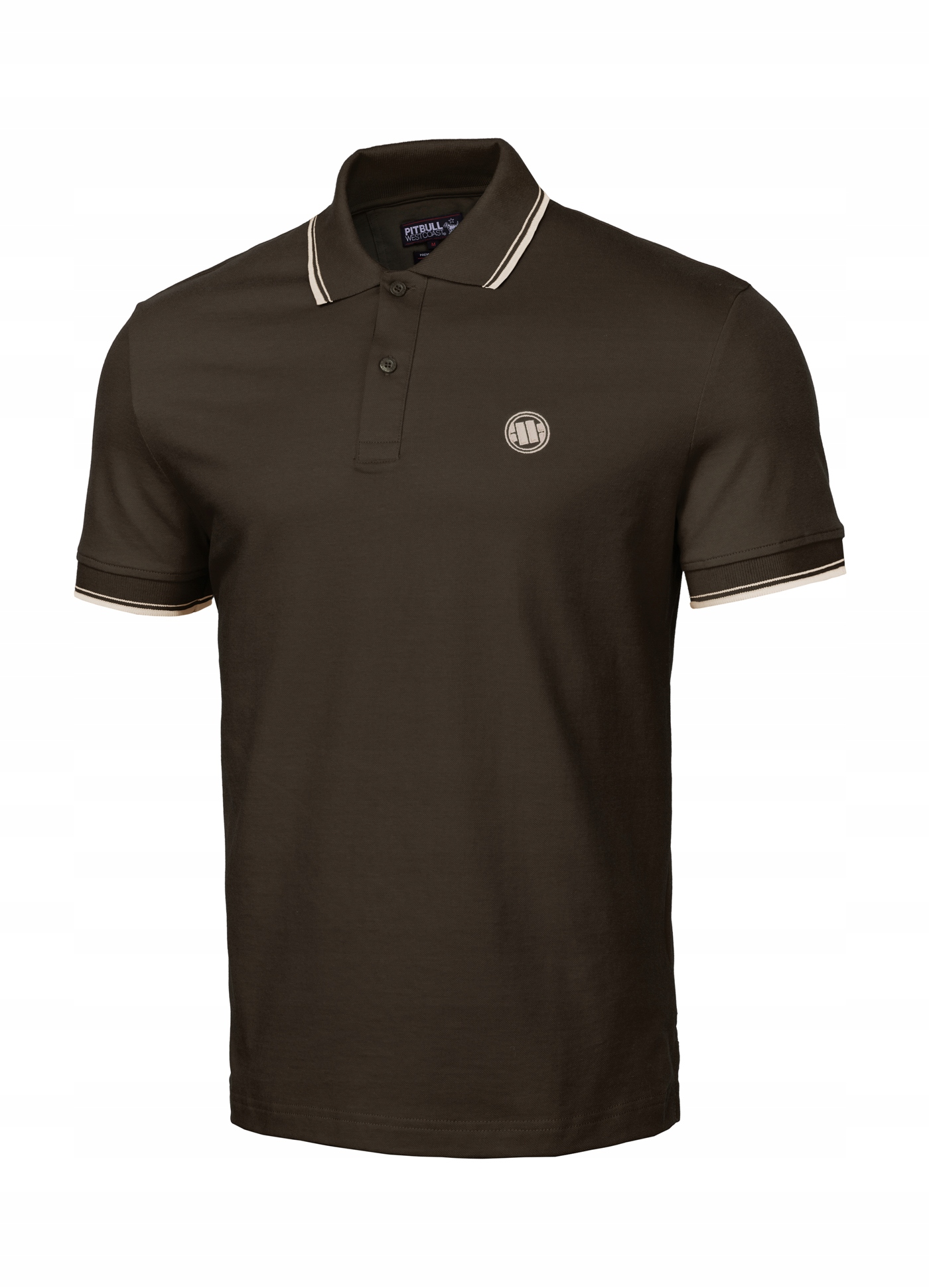 

Pitbull Polo Regular Stripes (L) Brązowe