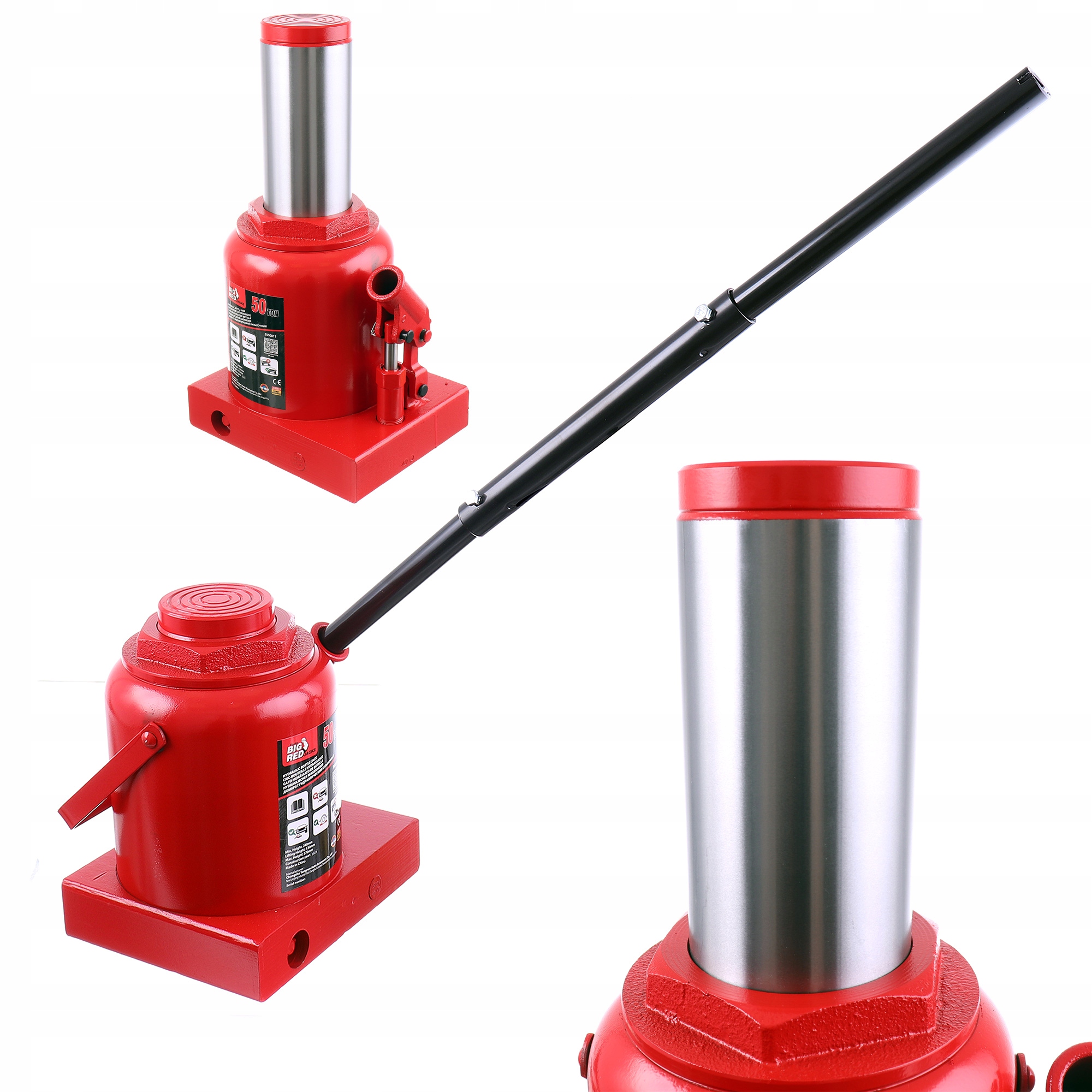 Hydraulický stĺpikový zdvihák 50 ton Fľaškový zdvihák 240-370 mm