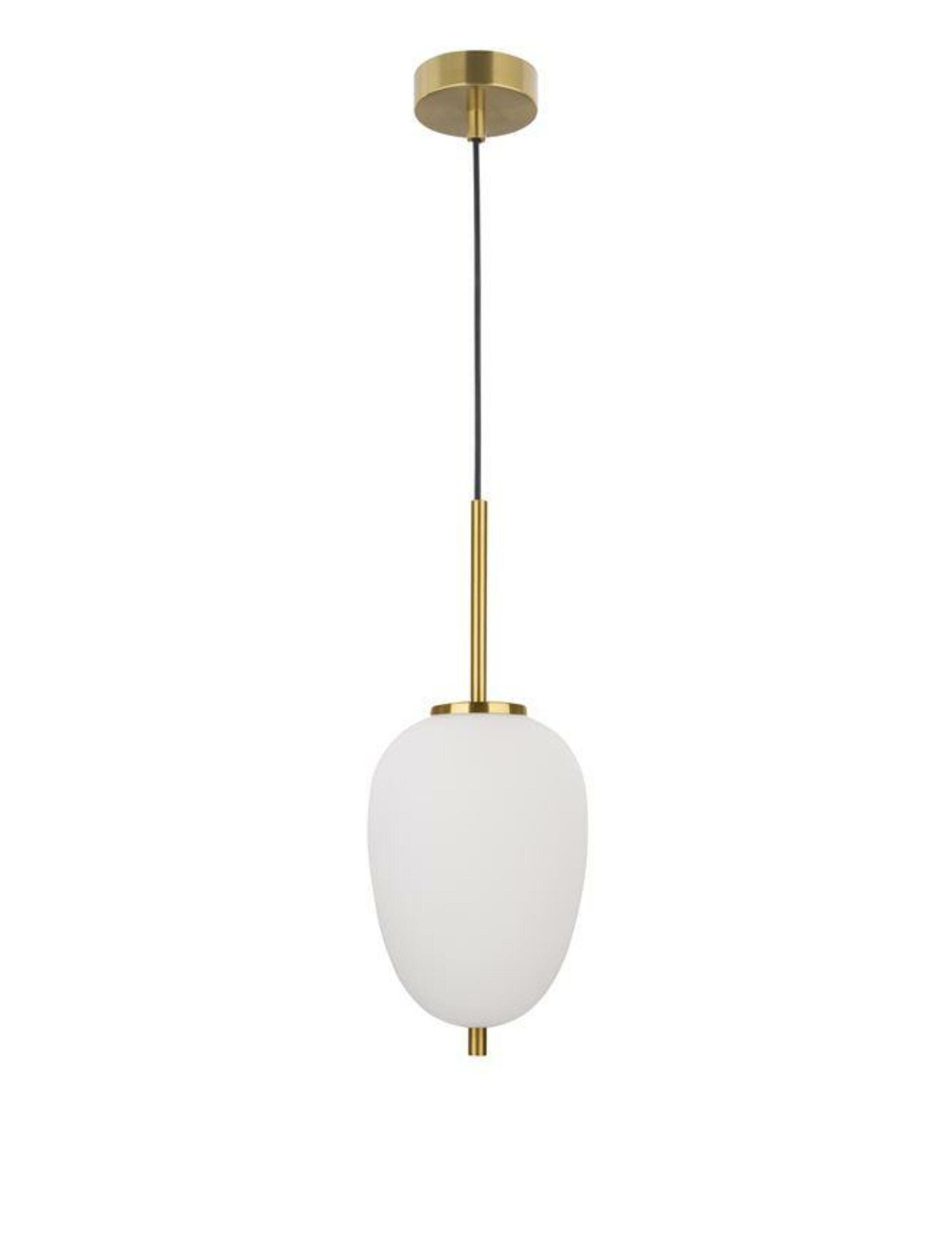Závesné svietidlo Nova Luce Lato E14 1x5W opál mosadz IP20