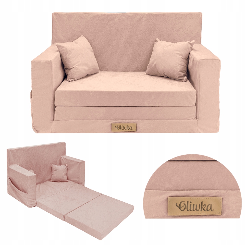 

Kanapa rozkładana Mini Sofa dla dzieci Imię Grawer
