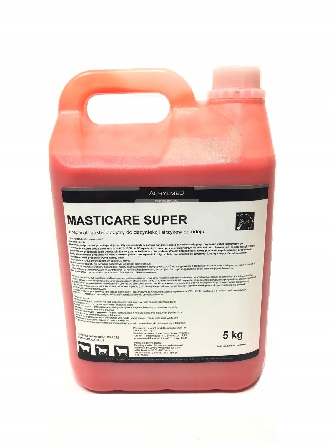 Dipping do dezynfekcji strzyków Masticare Super5kg