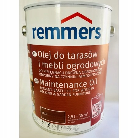 Remmers Olej Na Terasy A Zahradní Nábytek, Odstín Teak, 2,5 L