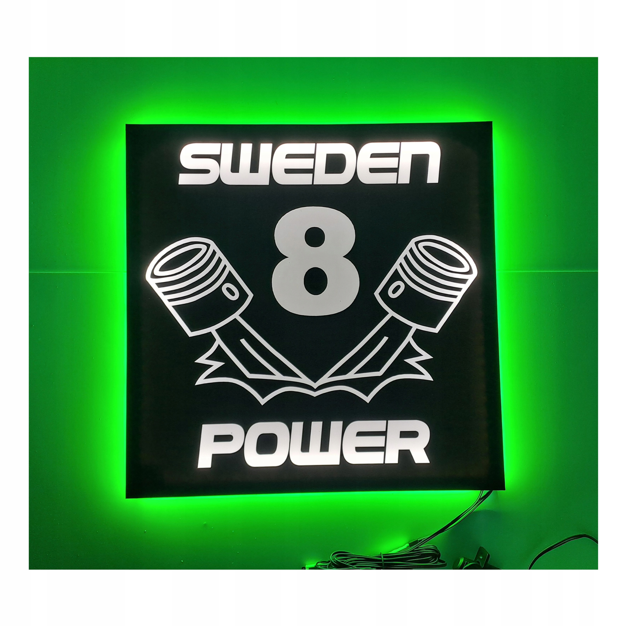 Led tabuľa Sweden Power nad posteľ s podsvietením kabíny Tir Lkw