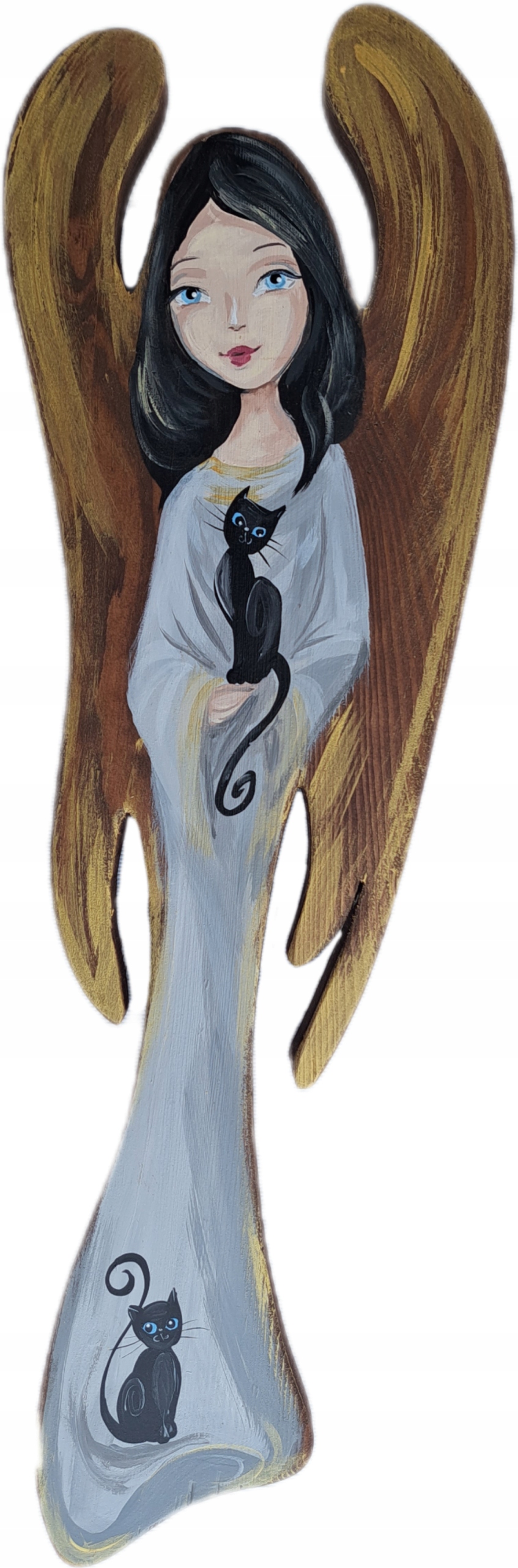 Obraz Dřevěný Velký Anděl Hand Made Koty