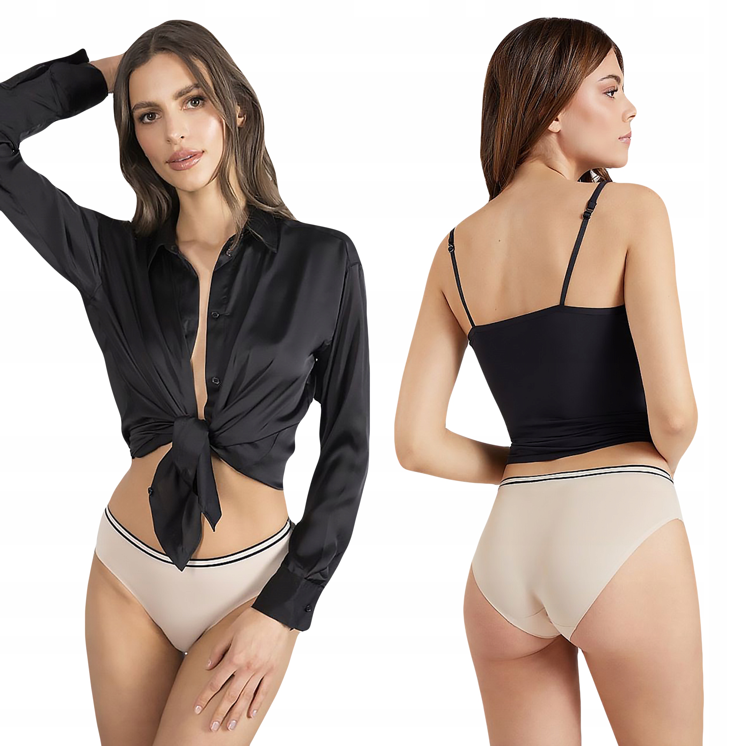 

Figi majtki damskie Julimex Duo, beżowe, S