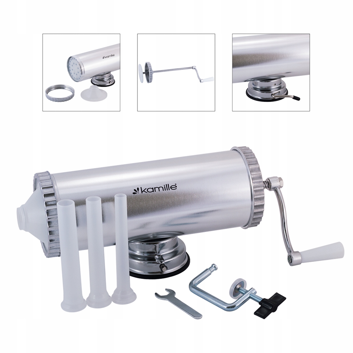 NADZIEWARKA DO KIEŁBAS 2,5 kg MASZYNKA Lewarek DO KIEŁBASY SZPRYCA KAMILLE Kod producenta KM-6501