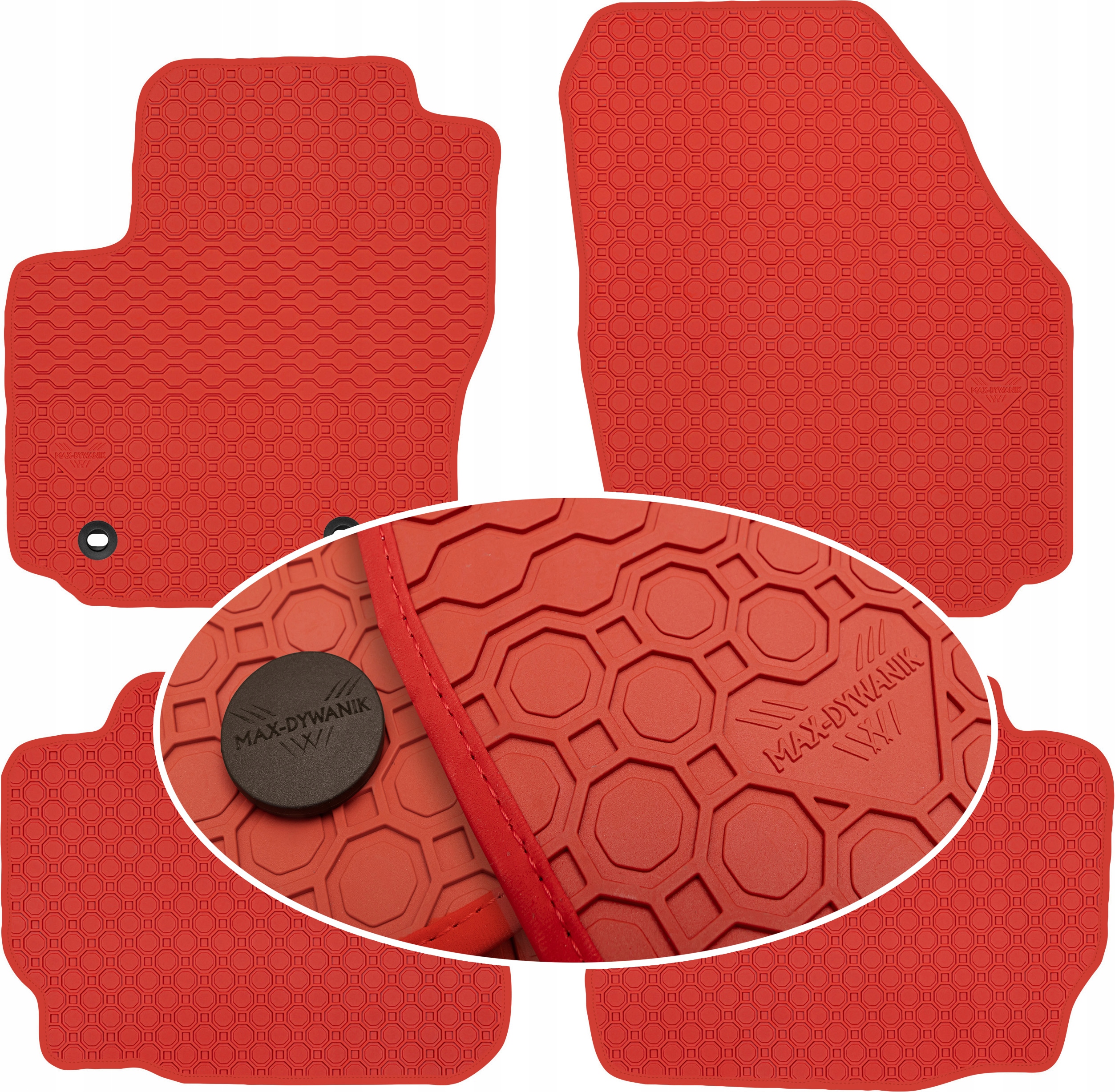 Ford Mondeo MK4 2007-2012 Koberce Červené