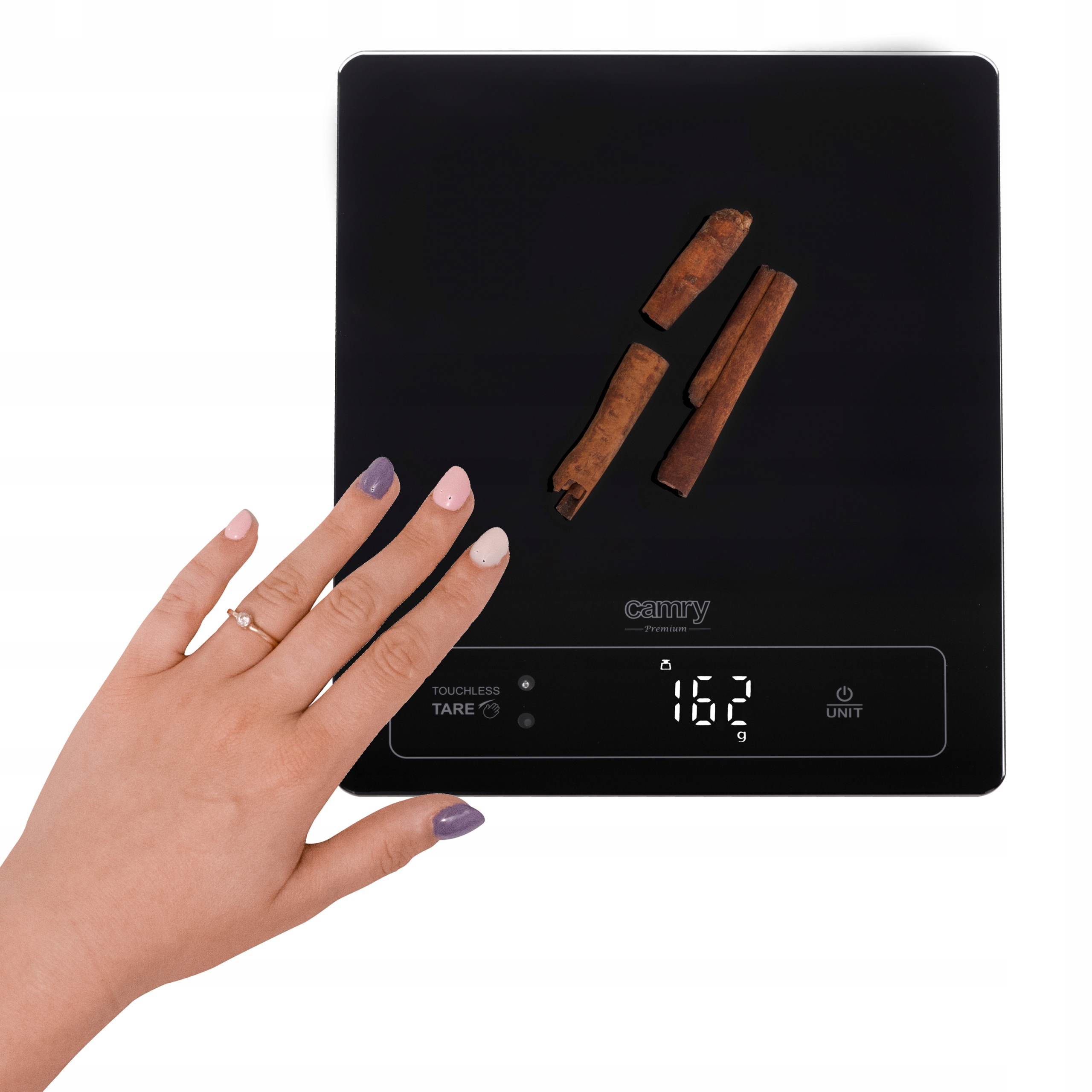 Waga kuchenna CR 3175 - 15kg, bezdotykowe tarowanie, wyświetlacz LED