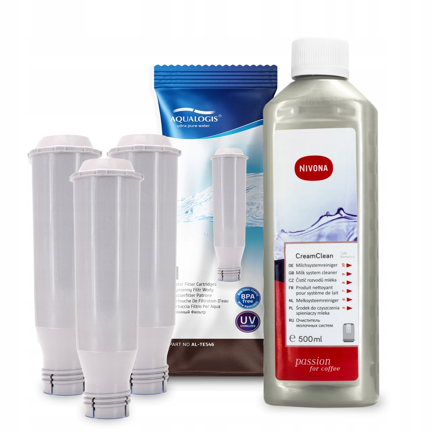 x3 Filtr do kávovaru Nivona AL-TES46 Tekutina CramClean 500 ml
