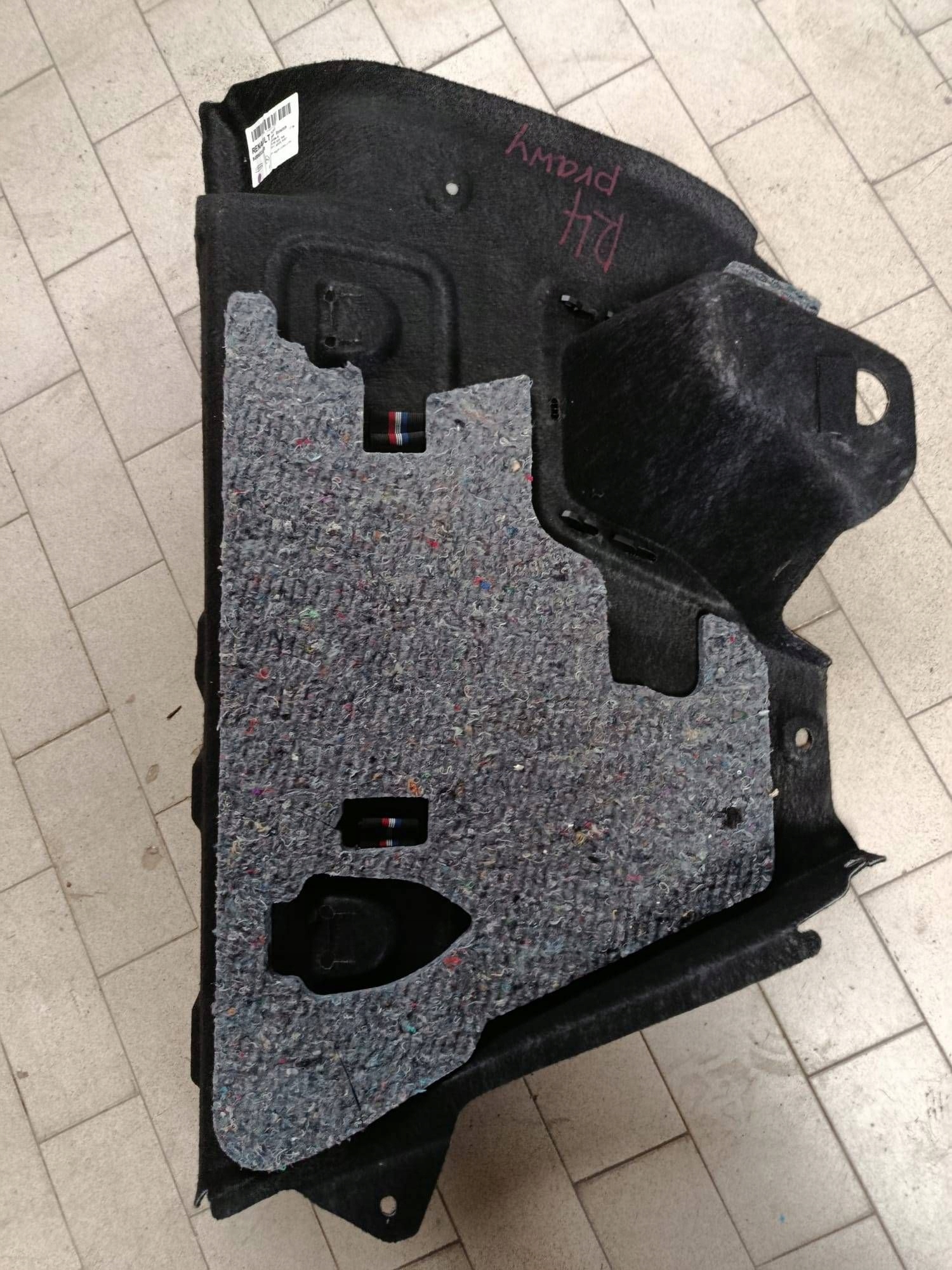 upholstery side boot rear part side right Renault 4 849963147R
