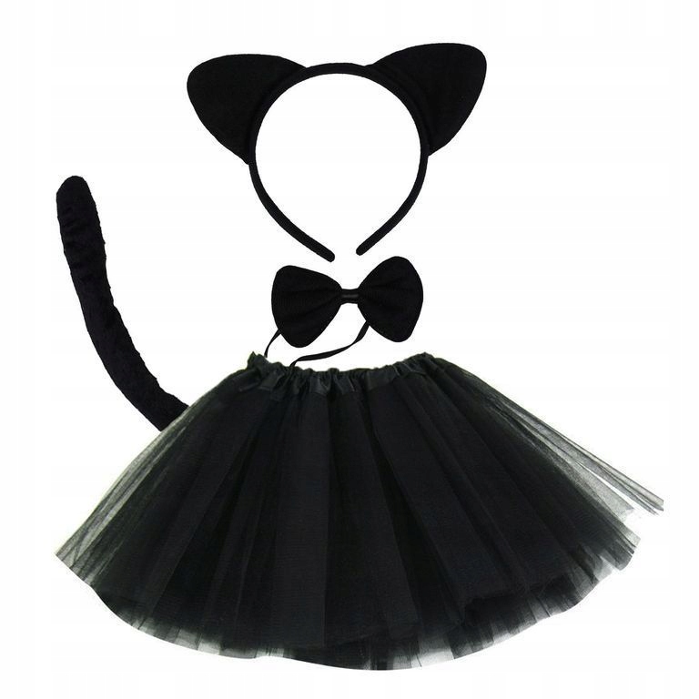 

Spódniczka + Opaska Damski Strój Kotek Kot Dł 50CM