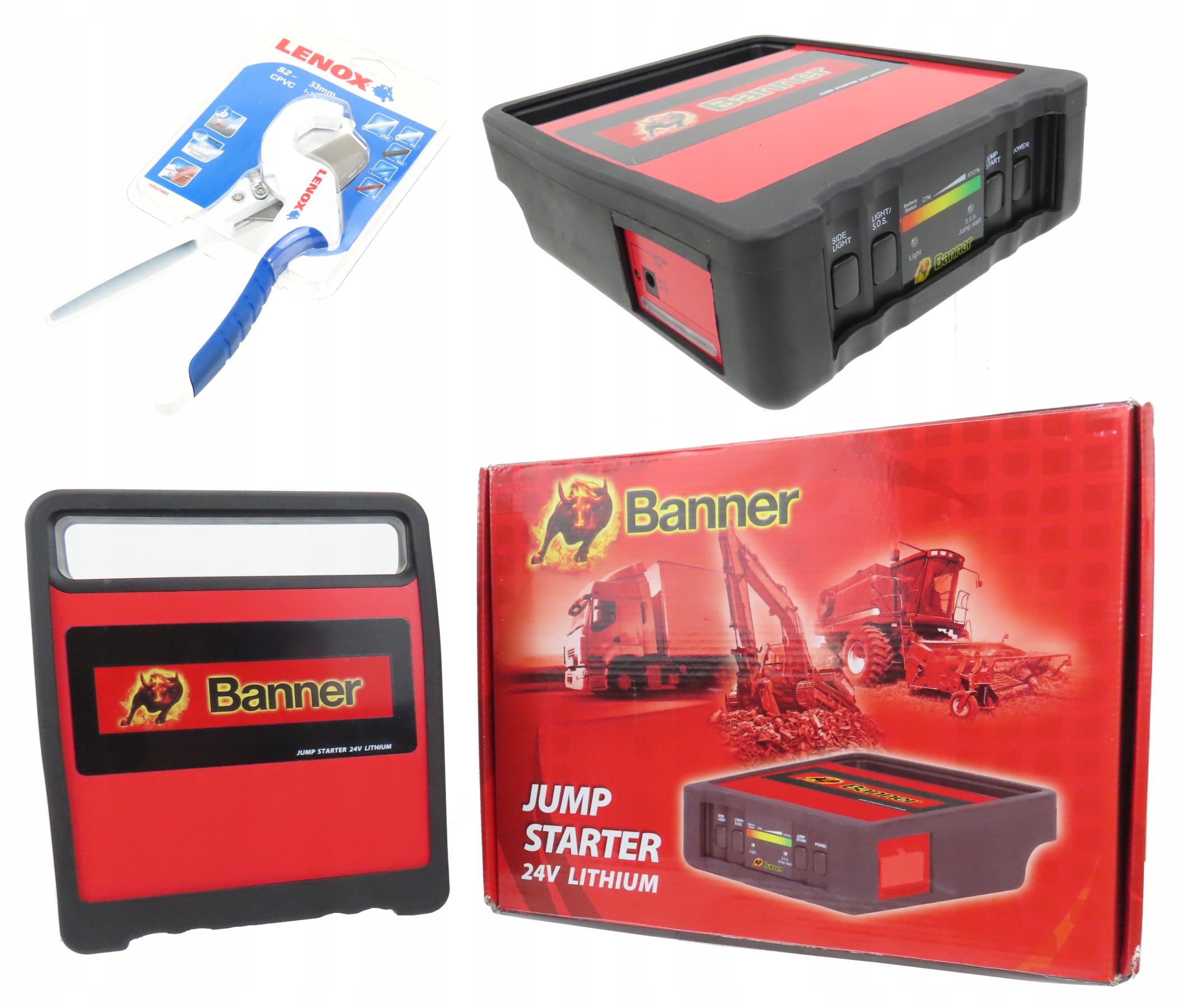 URZĄDZENIE ROZRUCHOWE 24V 1000A 9Ah NOŻYCE GRATIS