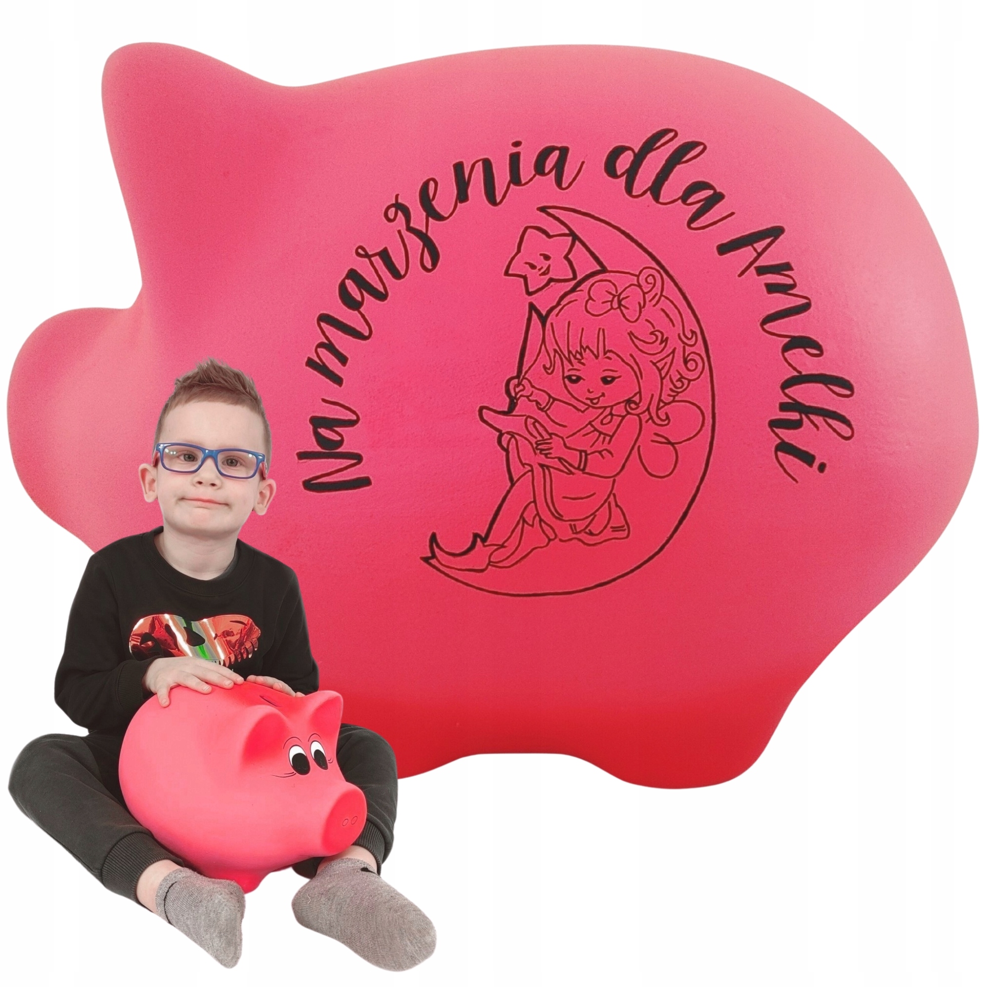 

Świnka Skarbonka Gigant Twój Napis (SK2)