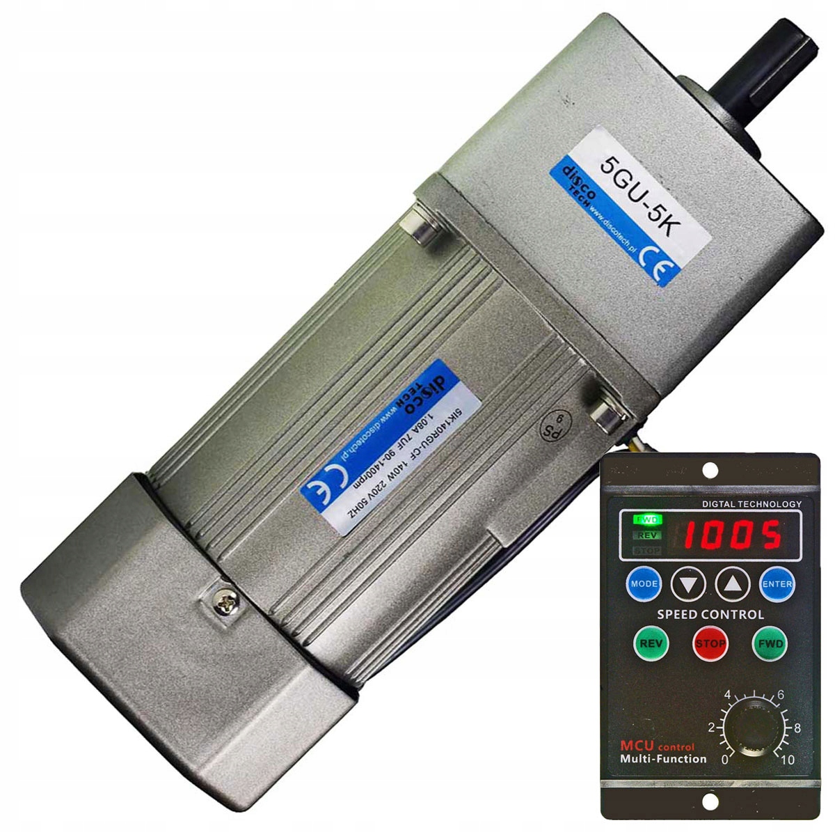 Silnik z przekładnią i regulatorem 20-250obr/min 230V 140W