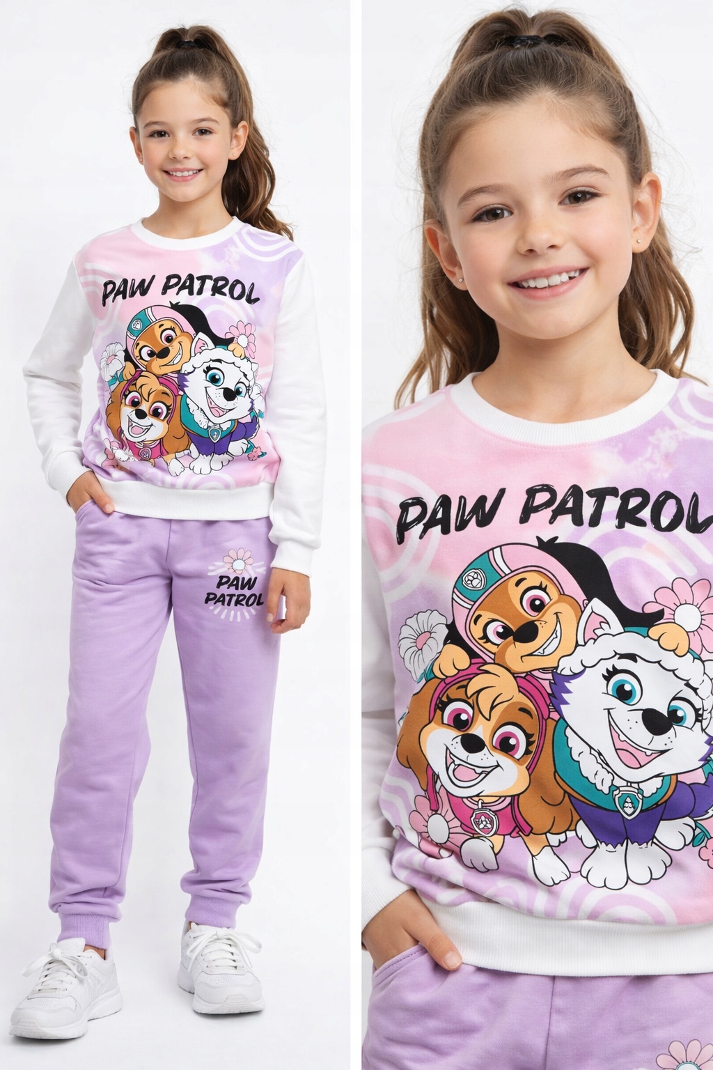 Dres Sportowy 128 Psi Patrol bluza spodnie komplet Skye dla Dziewczynki