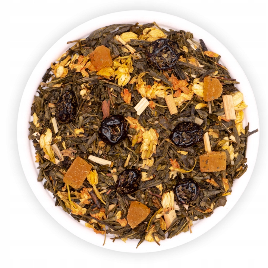 Čaj Zelený Listový Višeň Ananas Jasmín Urso Teaverso 1000 G