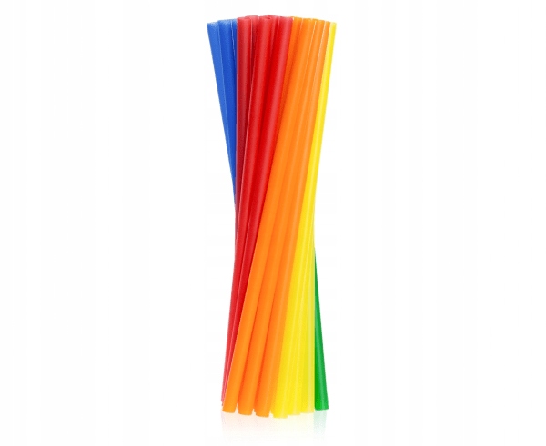 

Słomki Plastikowe Proste 500 Szt MIX Kolorów