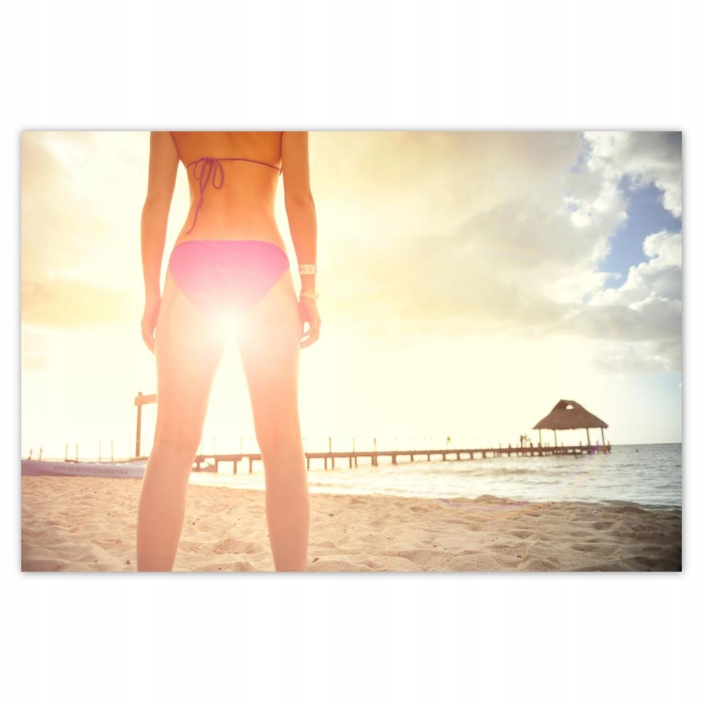 

Plakaty 60x40 Dziewczyna w bikini Plaża