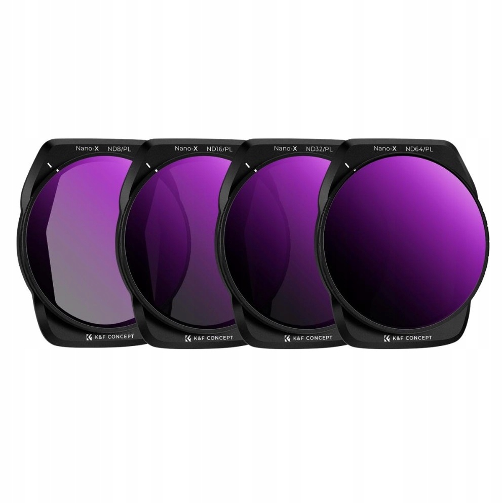 Zestaw 4 filtrów Nd/pl K&f Concept do drona Dji Air 3S