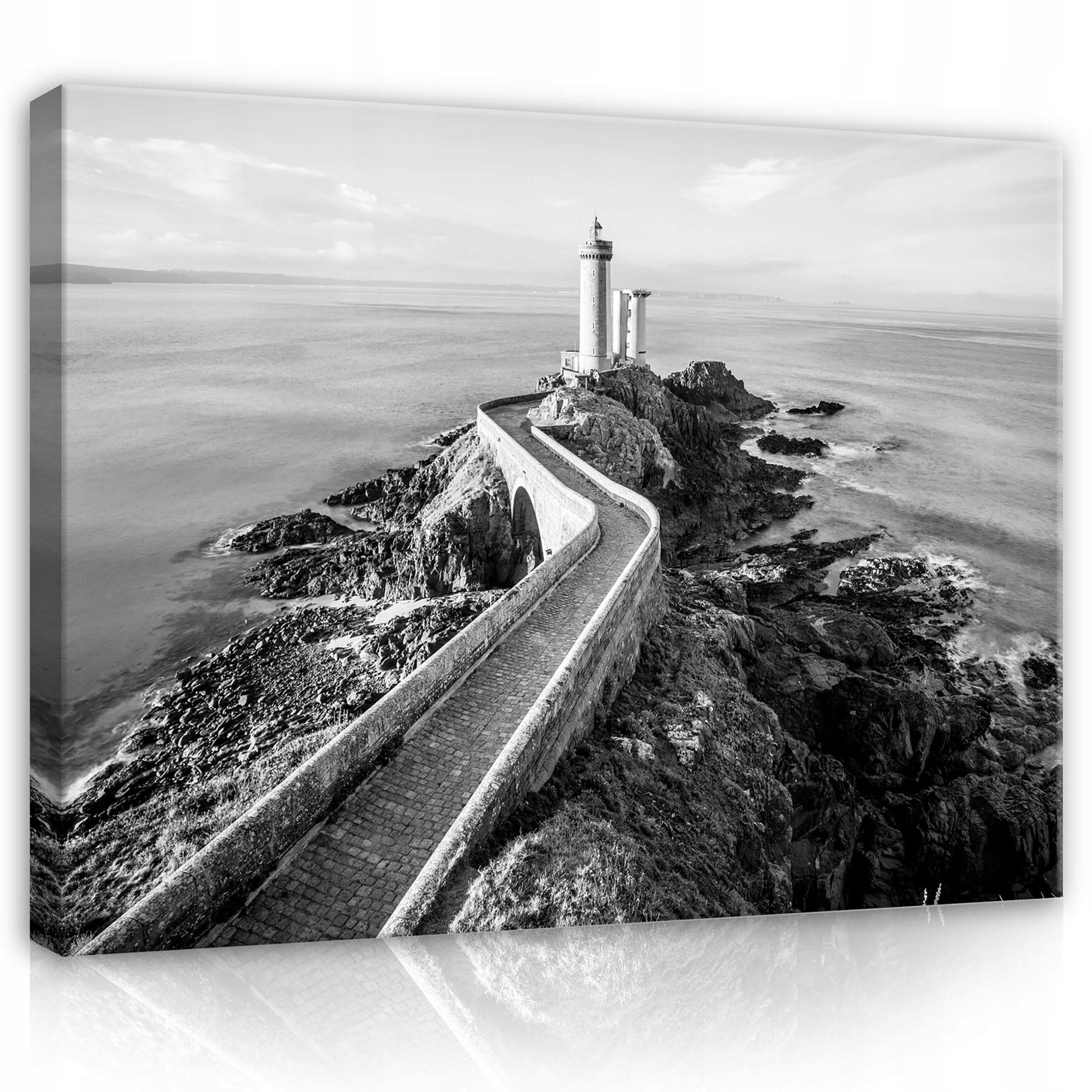 Obraz 80x60 Maják moře skály krajina architektura klid