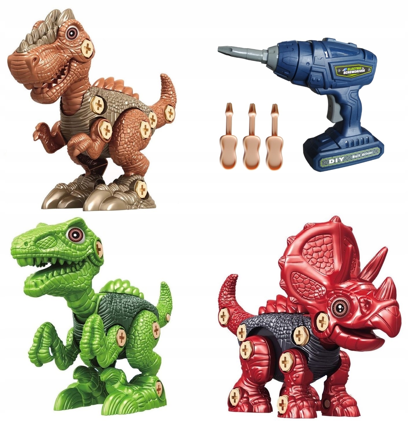 

Dinozaur Do Skręcania Zestaw Wiertarka 3 szt.