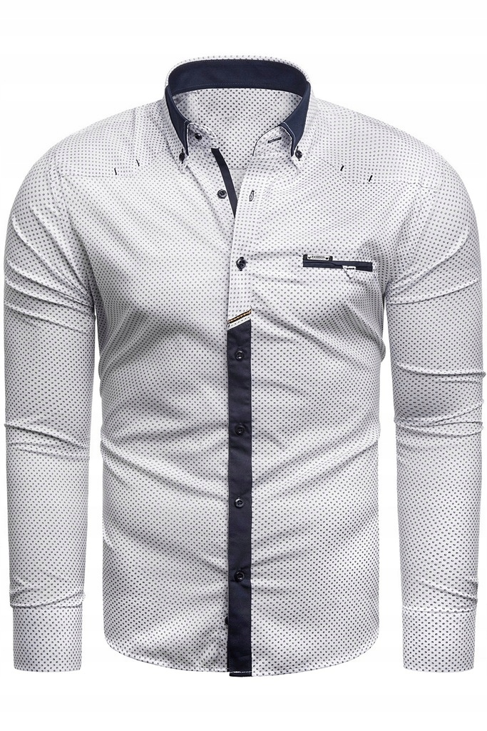 4XL - KOSZULA MĘSKA 19-603 SLIM-FIT Marka Matt