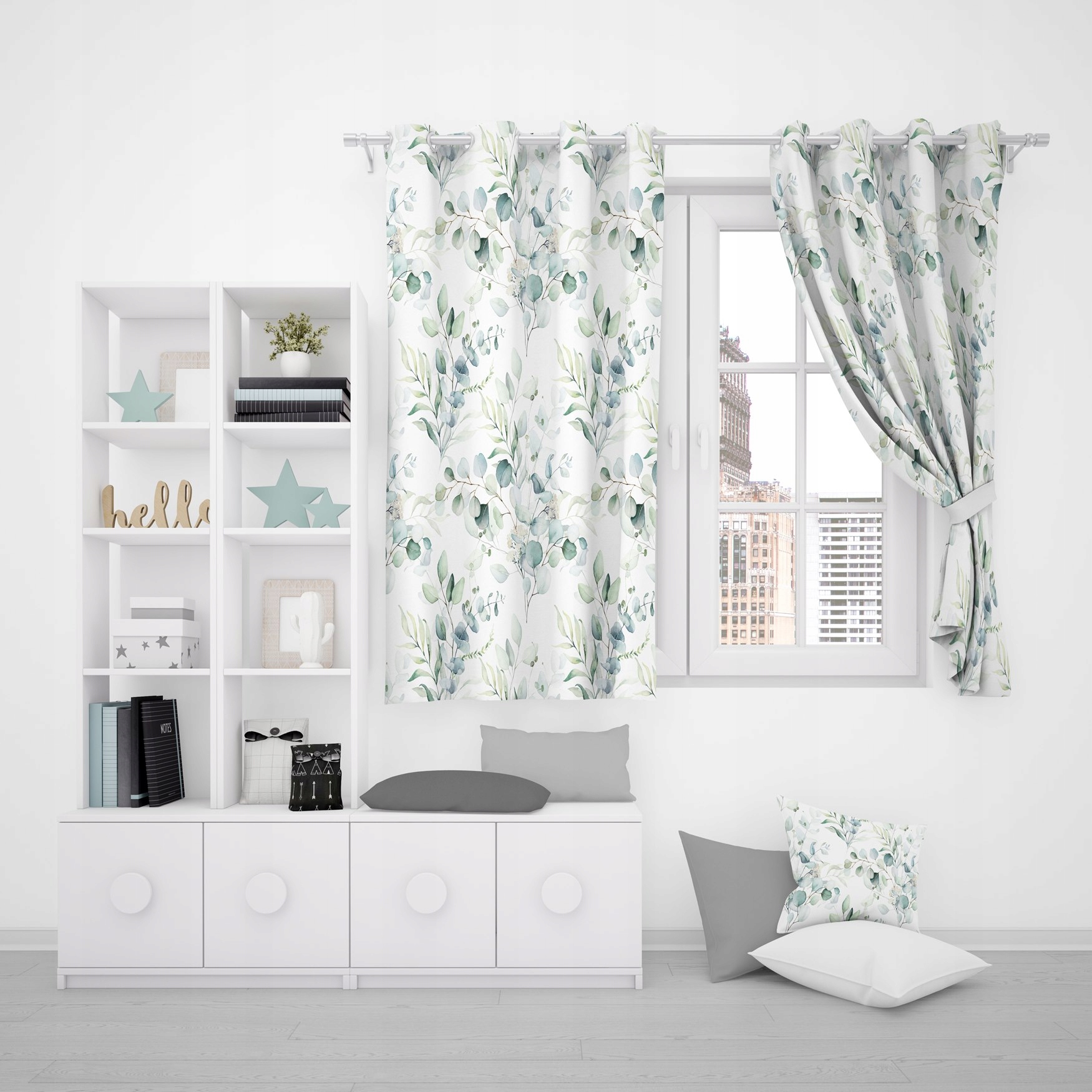 ZASŁONA GOTOWA NA PRZELOTKACH 140X160 KRÓTKA ZASŁONY PRZELOTKI 073 Stan opakowania oryginalne