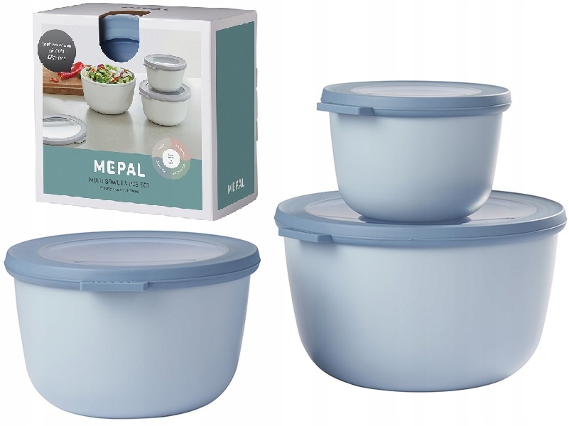 CIRQULA ZESTAW 3 MISKI POJEMNIKI SZCZELNE ŻYWNOŚĆ