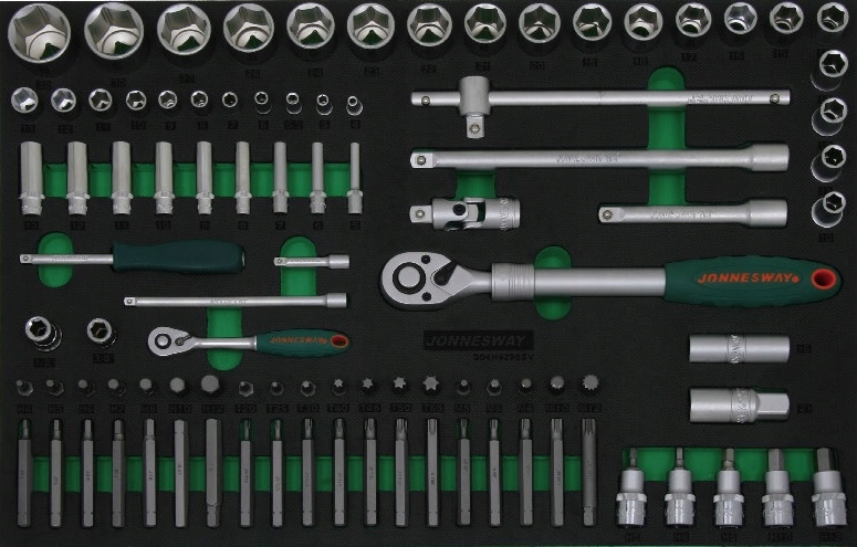 EVA insert-tools 95 pcs. S04h4295sv Jonnesway