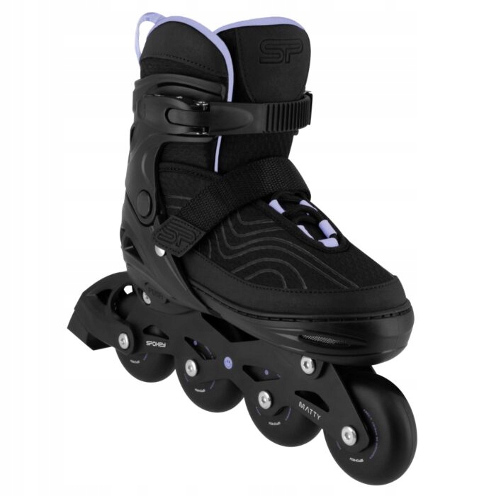 Spokey Matty Kolečkové brusle, černo-fialové, vel. 39-42