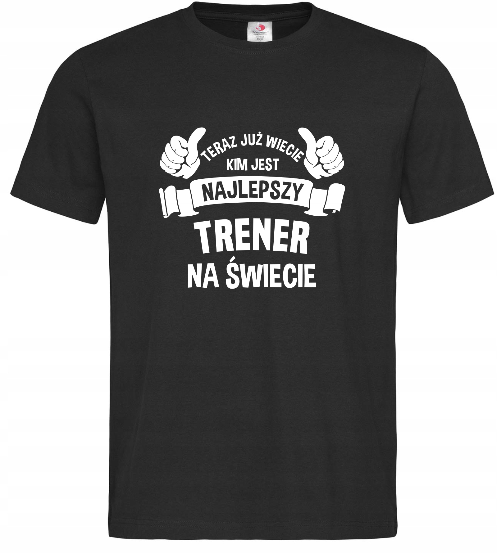 

koszulka Najlepszy Trener z nadrukiem zabawna M