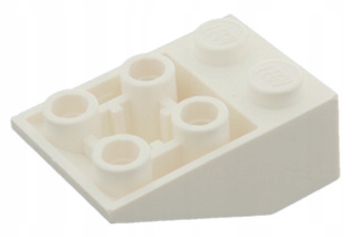 

Lego 3747b Skos Odwrócony 3x2 biały Nowy (2g)