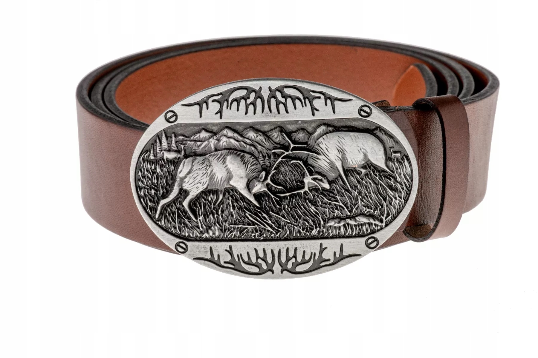 Kožený opasek Bór Hunter Elegance Rut Silver-105