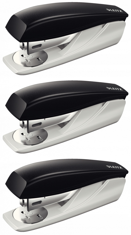 Zszywacz Leitz 5501 do 25 kartek czarny x3