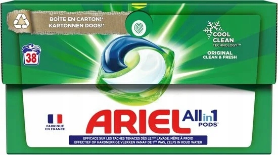 Ariel Original All in 1 Cool Clean Prací Kapsle 38 ks