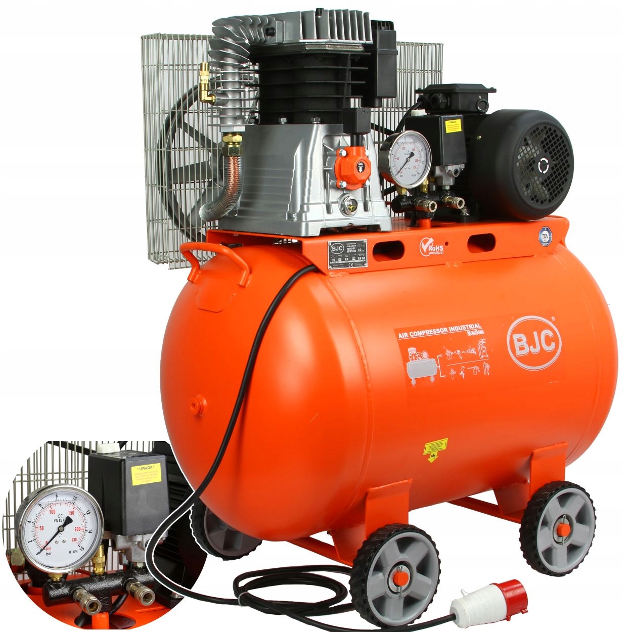 KOMPRESOR BJC SPRĘŻARKA 270L 10 BAR 820 l/min Marka BJC